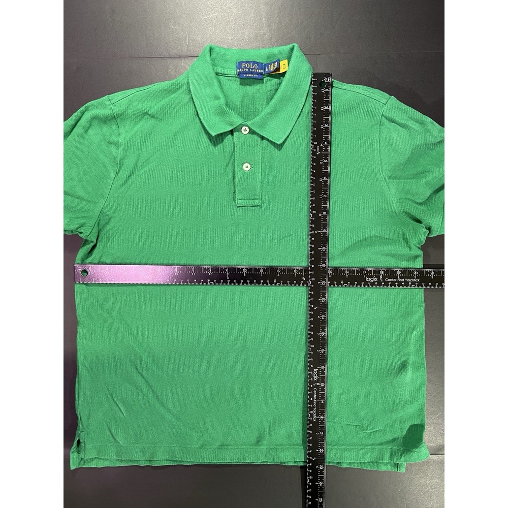 Ralph Lauren Polo Shirt Youth Size Large Green - Picture 3 of 4